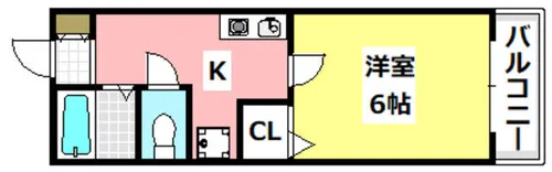 プリシェール・ウエスト【102号室】の間取り
