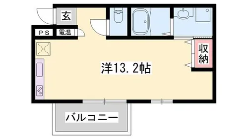 ラ・ベリーザ南今宿【803号室】の間取り