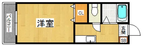 エスコーポ【102号室】の間取り