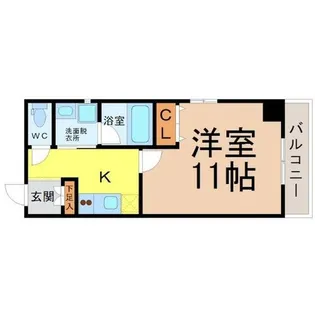 第15フクマルビル【12階】の間取り
