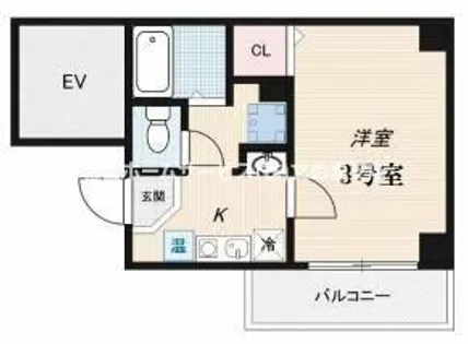 エスコート桑津【7階】の間取り