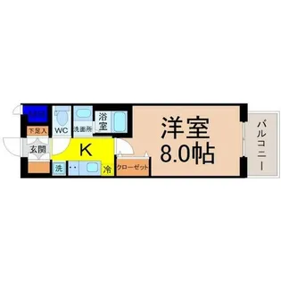 エステムコート名古屋グランツ【6階】の間取り