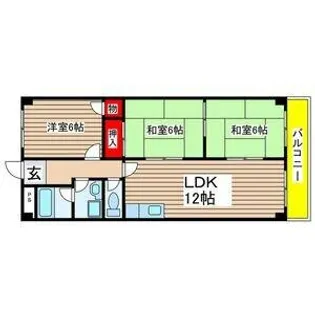 コーポ焼山【3階】の間取り