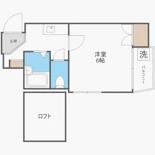 ソレーユ大橋【102号室】の間取り