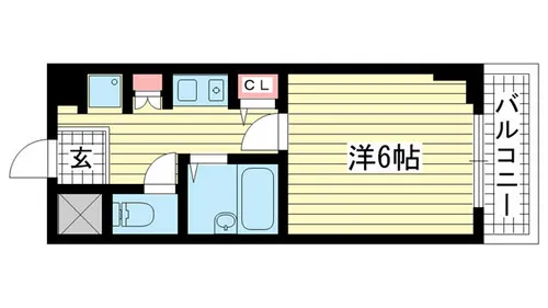 S-FORT神戸三宮北【7階】の間取り