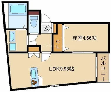 パロス武庫川【1階】の間取り