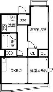 Raffine清華【3階】の間取り