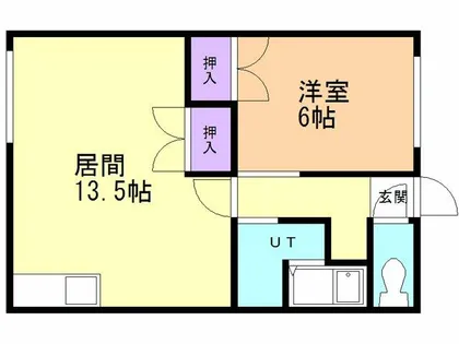 マンション城【203号室】の間取り