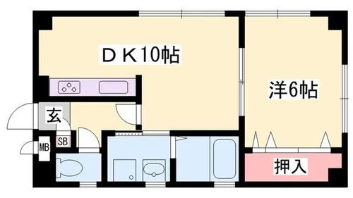 タカラハイツ【4階】の間取り
