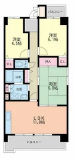 グラマシー立売堀【9階】の間取り