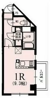 KマンションつるまいⅡ【2E号室】の間取り
