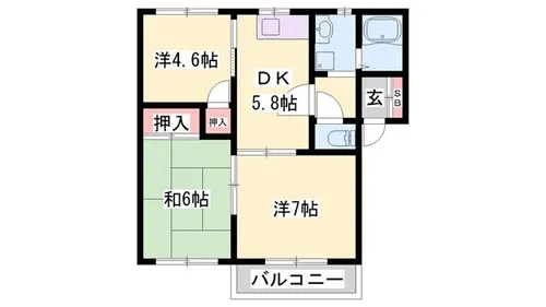 フォーレス舞子橋【102号室】の間取り