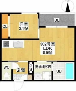 REGALEST Sowaka則武【3階】の間取り