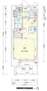 プレサンスジェネ千種内山【6階】の間取り