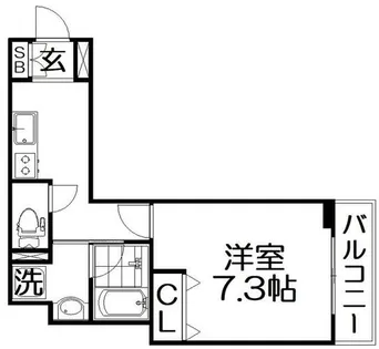 INOVE寝屋川大利元町【1階】の間取り