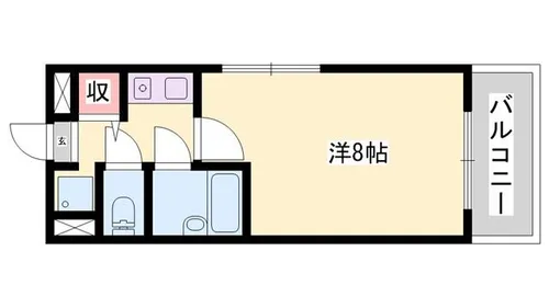 ダイアパレス姫路大手前通西【9階】の間取り