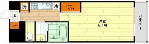 プレサンス野江内代ペルティエ【11階】の間取り