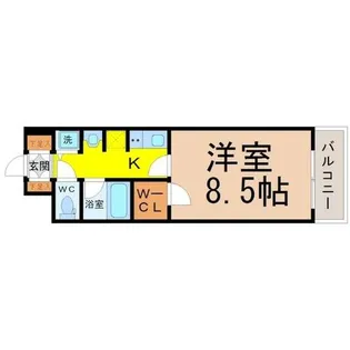 LUMINOUS東別院【9階】の間取り