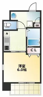 HERITAGE夕陽丘【4階】の間取り