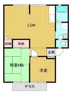 ガーデンブライト B【103号室】の間取り