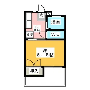 1Kの間取り画像