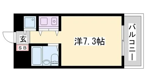 クリーンピア南大路時計台【709号室】の間取り