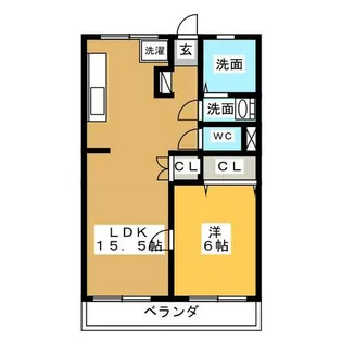 第一大島ビル【2階】の間取り