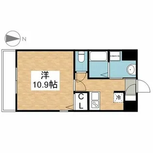 丹下キアーロ【8階】の間取り