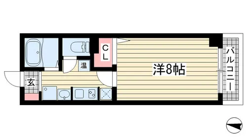 サンコーガルフタワー【11階】の間取り