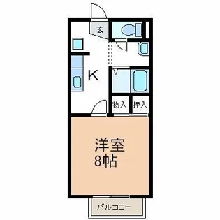 ラーナ【102号室】の間取り