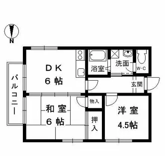ル・トワァ・ヴェール豊栄A棟【301号室】の間取り