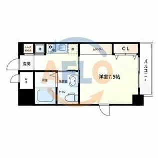 La CASA新深江【5階】の間取り