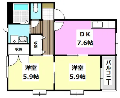 ロジュマン【2階】の間取り