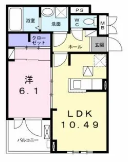 グランドール【1階】の間取り