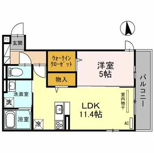 スペチアーレ平野東【2階】の間取り