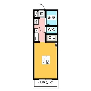 アルカディア谷口【4階】の間取り