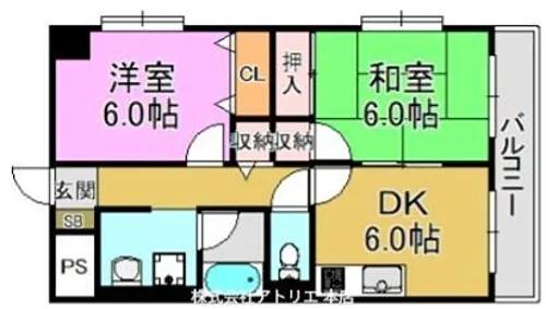アーバンライフ末広【7階】の間取り
