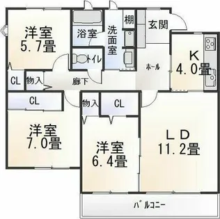 マストプラスⅠ【101号室】の間取り