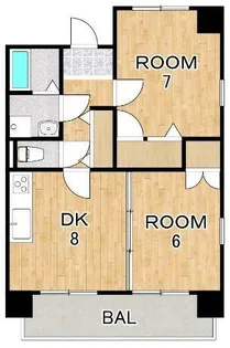 アネシス南草津【2階】の間取り