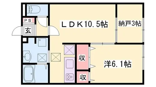 BONOS【102号室】の間取り