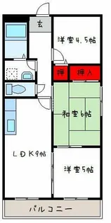 カーサフィオーレ弐番館【2階】の間取り