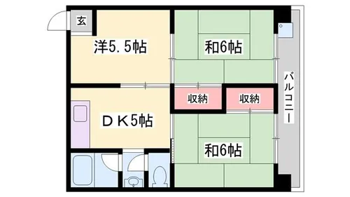 リノグランベル姫路【303号室】の間取り