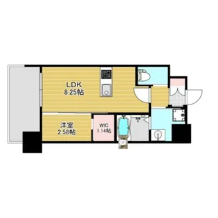 リファレンス竹下駅前【12階】の間取り