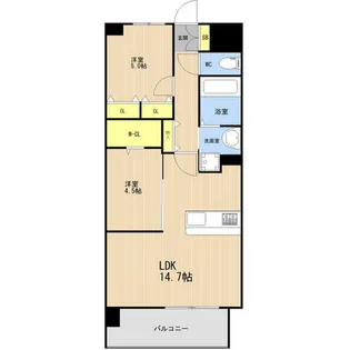 LEGEND東比恵【0804号室】の間取り