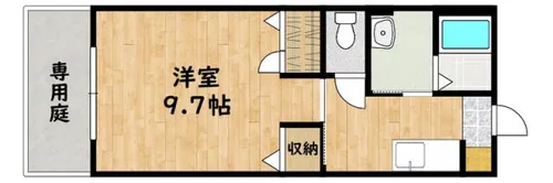 セピアコート白水ヶ丘【1階】の間取り