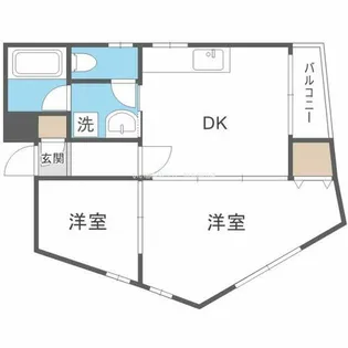 フェアリーコート【6階】の間取り