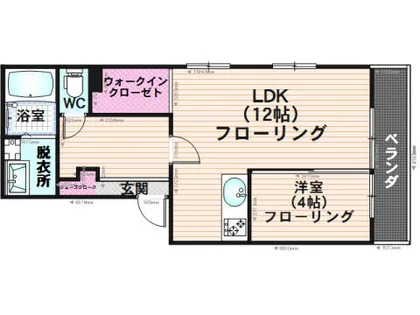 エリーナサクラガーデン【101号室】の間取り