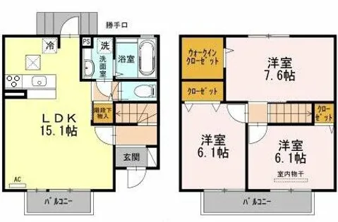 ステラハウス【1階】の間取り