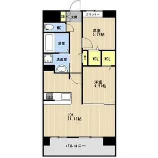 LIBTH上牟田EAST【0305号室】の間取り