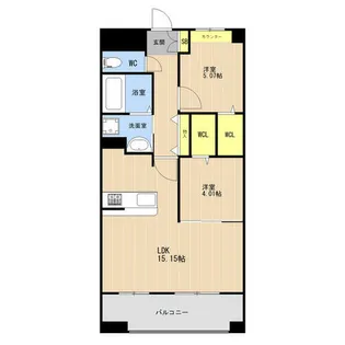 LIBTH上牟田WEST【0301号室】の間取り